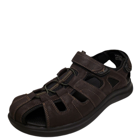 Nunn Bush Mens Rio Vista Fisherman Sandals Neoprene Brown 11M - Picture 1 of 6